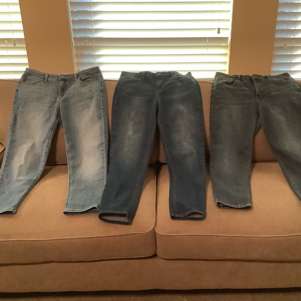 Vintage America Blues Boyfriend jeans 3 pairs size 8 - cropped / petite length